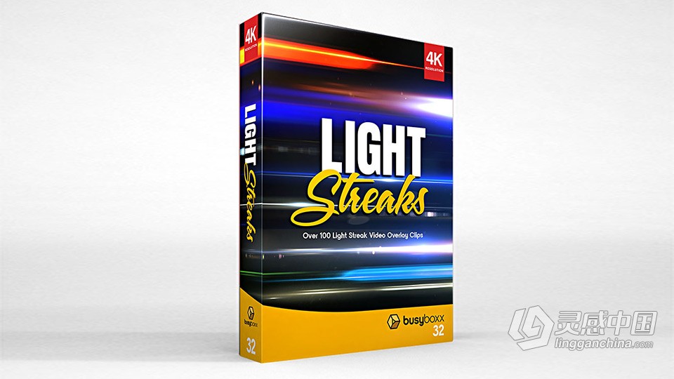 4K视频素材99组条纹光线镜头变形耀斑光效动画V32 Light Streaks  灵感中国网 www.lingganchina.com