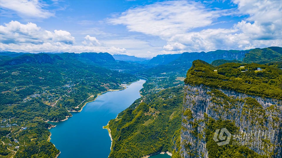 实拍视频素材-湖北恩施野三峡4A景区延时风景实拍视频素材  灵感中国网 www.lingganchina.com