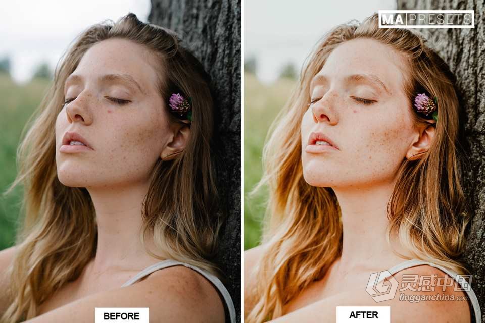 自然光胶片感人像lr预设 NATURAL – Mobile &amp; Desktop Lightroom Presets  灵感中国网 www.lingganchina.com