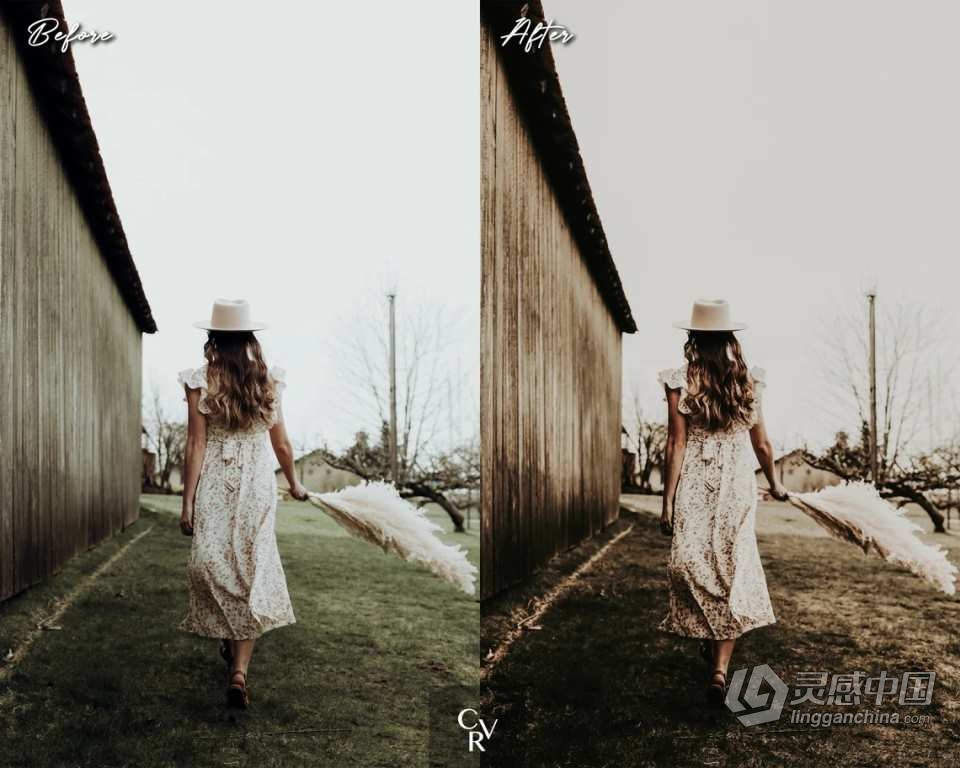 波西米亚INS人像风格调色Lightroom预设 Boho Style Lightroom Presets  灵感中国网 www.lingganchina.com