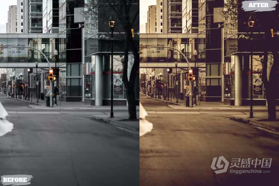 城市街道复古电影胶片Lightroom预设Cinematic Lightroom Presets  灵感中国网 www.lingganchina.com