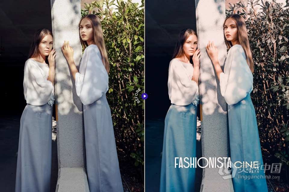 时尚达人INS人像调色Lightroom预设 Fashionista Lightroom Presets  灵感中国网 www.lingganchina.com