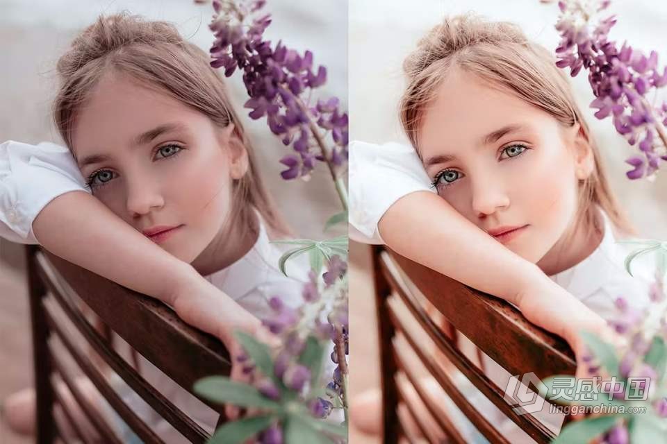 质感儿童肖像摄影后期Lightroom预设 Lightroom Preset - Child Portrait  灵感中国网 www.lingganchina.com