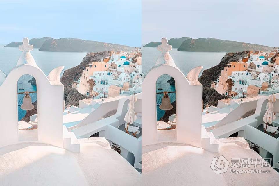 希腊旅拍电影风光后期调色Lightroom预设 Lightroom Presets Greece  灵感中国网 www.lingganchina.com