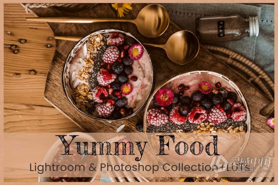 8个美食摄影后期调色Lightroom预设 8 Yummy Food Lightroom Presets  灵感中国网 www.lingganchina.com