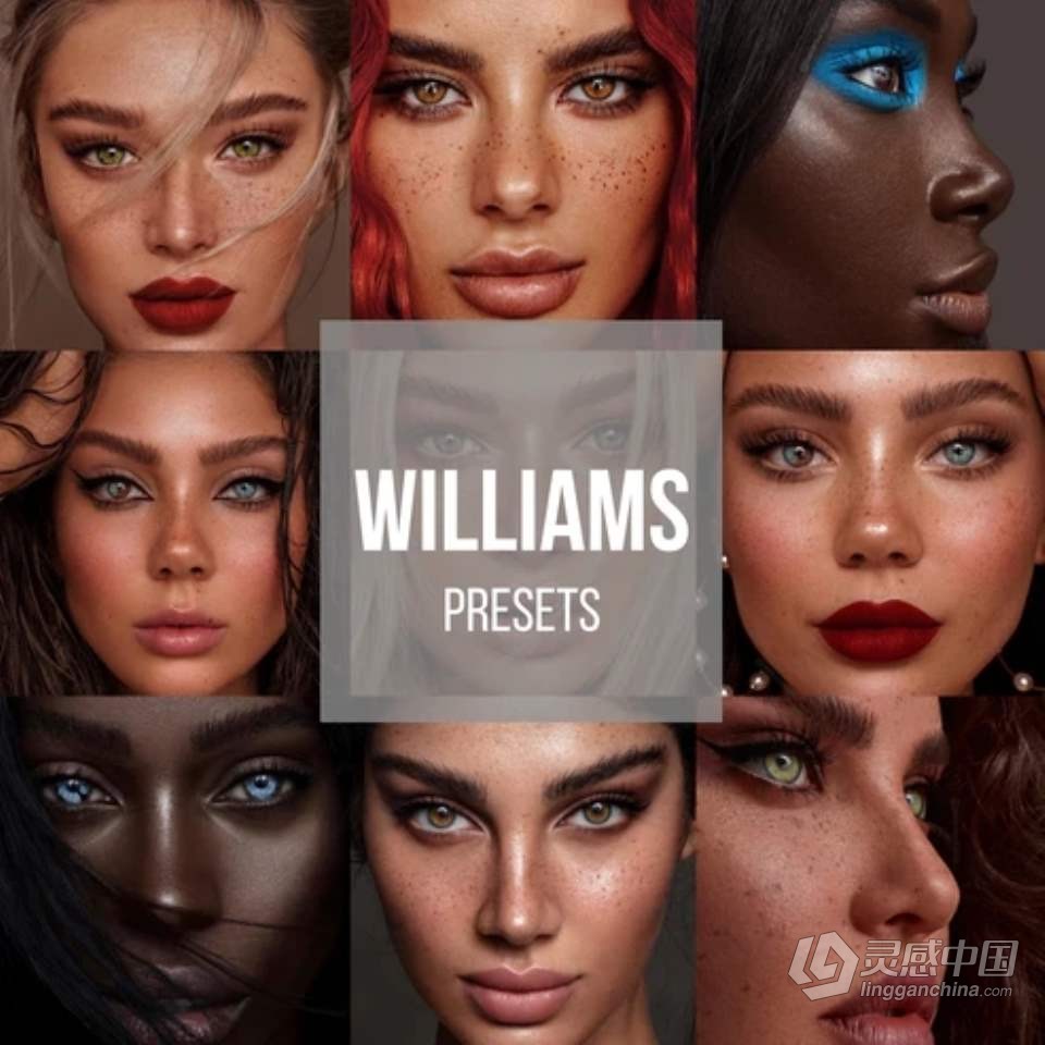 德国摄影师Tamara Williams完美人像肤色颜色分级Lightroom预设 Tamara Williams Skin Presets  灵感中国网 www.lingganchina.com