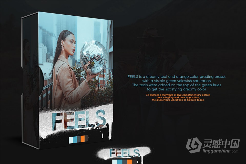高端清新灰度电影人像颜色分级Lightroom预设 Feels Lightroom Presets  灵感中国网 www.lingganchina.com
