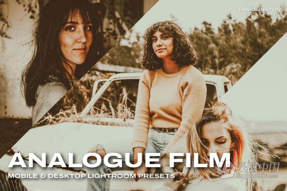 电影胶片模拟Lightroom调色预设及LUT预设Analogue Film Presets &amp; LUTs  灵感中国网 www.lingganchina.com