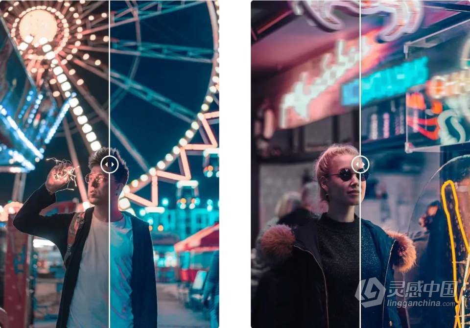 城市街拍霓虹灯人像后期Lightroom调色预设 OnPresets - NEON  灵感中国网 www.lingganchina.com