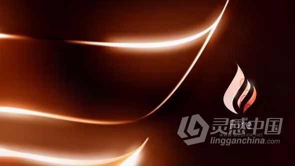 AE模板-光线描边简洁LOGO演绎视频片头AE模板下载  灵感中国网 www.lingganchina.com