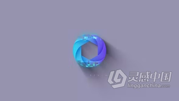 AE模板-彩色像素标志动画Pixel Logo RevealAE模板下载  灵感中国网 www.lingganchina.com