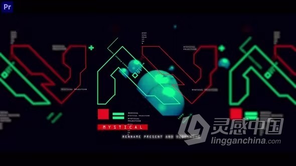 PR模板-Techonogic Opener 人工智能大数据高科技介绍视频PR模板下载  灵感中国网 www.lingganchina.com