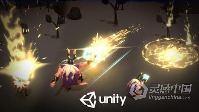 Unity魔法视觉特效技术制作流程训练视频教程 中文字幕  灵感中国网 www.lingganchina.com