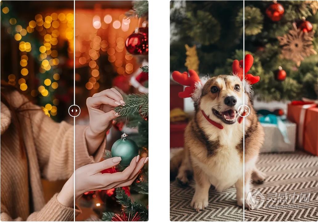 冬季圣诞节摄影后期人像调色Lightroom预设 OnPresets-CHRISTMAS  灵感中国网 www.lingganchina.com