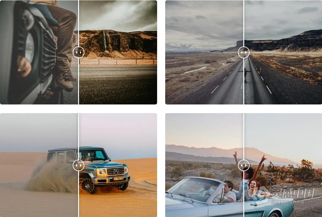 自驾公路旅拍后期调色Lightroom预设 OnPresets - ROAD TRIP  灵感中国网 www.lingganchina.com