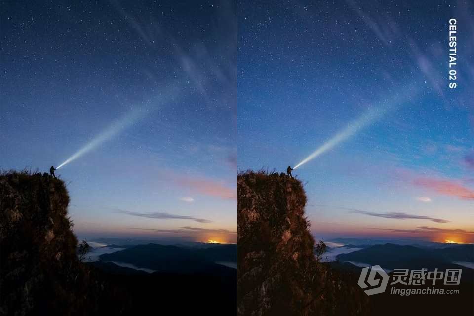 25个夜景星空银河系摄影Lightroom预设及MV延时视频调色LUT预设  灵感中国网 www.lingganchina.com