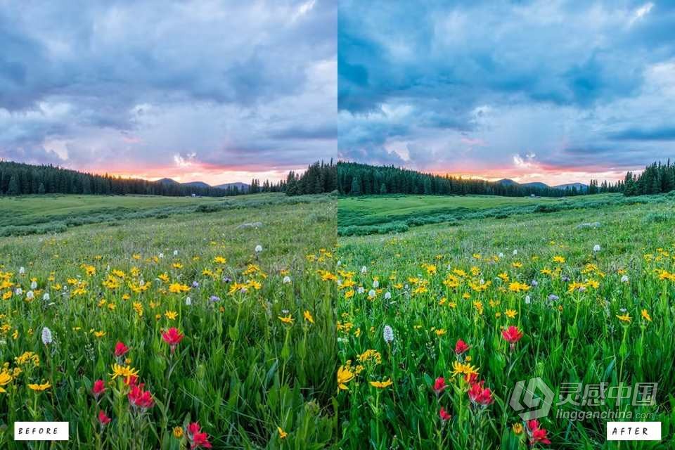 26个自然风光HDR后期调色LR预设 26 Nature HDR Lightroom Presets  灵感中国网 www.lingganchina.com