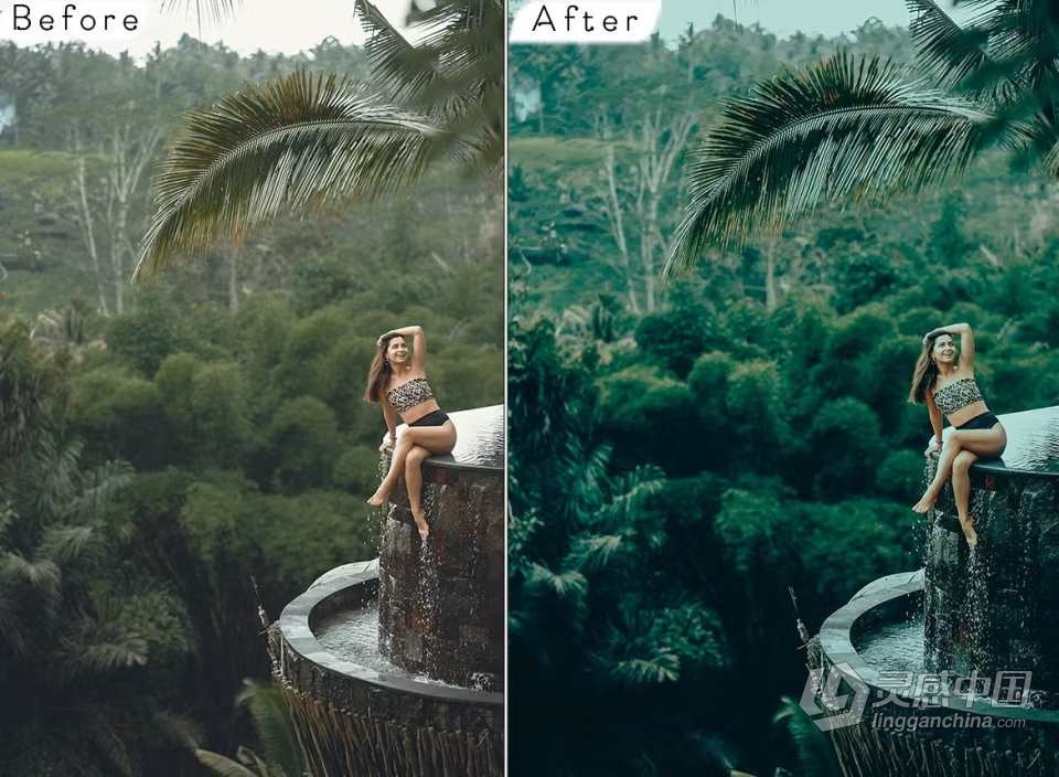 高端森系电影旅拍风光后期调色Lightroom预设 Bali Lightroom Presets  灵感中国网 www.lingganchina.com