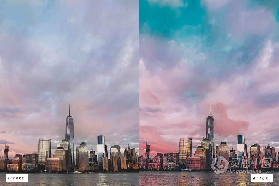 25个旅拍城市风光后期调色Lightroom预设 25 Urban Lightroom Presets  灵感中国网 www.lingganchina.com