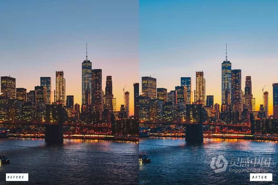 25个旅拍城市风光后期调色Lightroom预设 25 Urban Lightroom Presets  灵感中国网 www.lingganchina.com