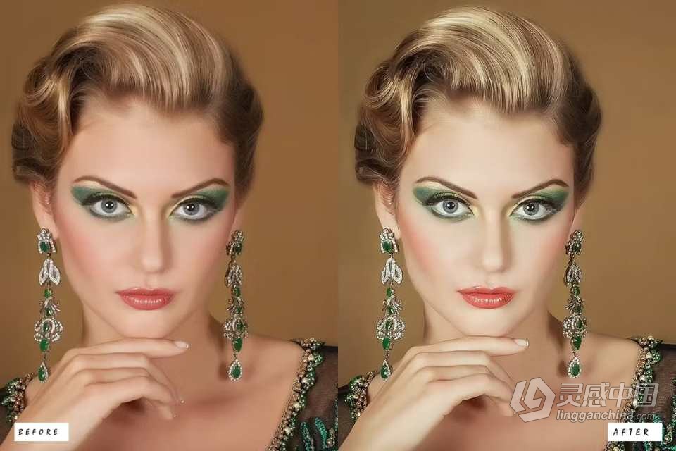 30个人像美容修饰Lightroom预设 30 Skin Retouching Lightroom Presets  灵感中国网 www.lingganchina.com