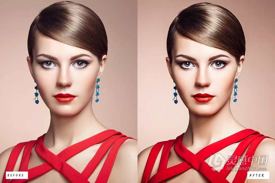 30个人像美容修饰Lightroom预设 30 Skin Retouching Lightroom Presets  灵感中国网 www.lingganchina.com