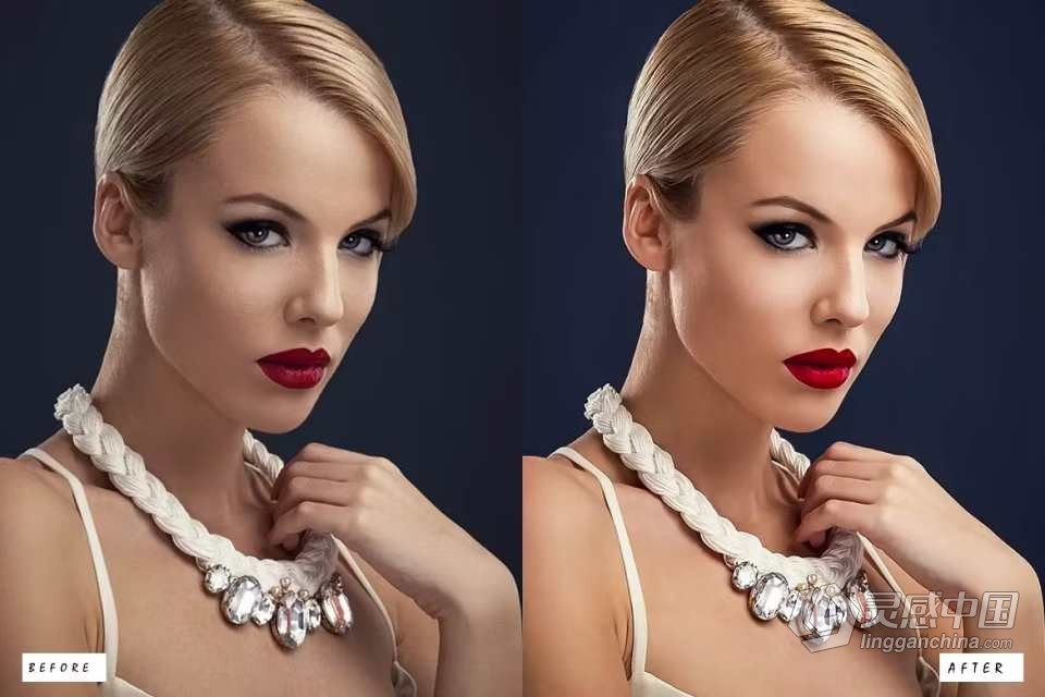 30个人像美容修饰Lightroom预设 30 Skin Retouching Lightroom Presets  灵感中国网 www.lingganchina.com