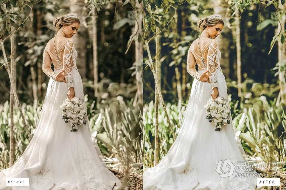 30个电影婚礼跟拍胶片Lightroom预设 30 Wedding Lightroom Presets  灵感中国网 www.lingganchina.com