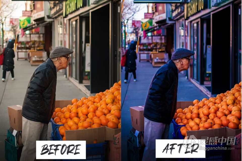 15个城市街拍电影色调Lightroom预设 Street Cinematic Lightroom Presets  灵感中国网 www.lingganchina.com