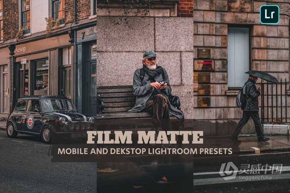 哑光磨砂电影胶片调色Lightroom预设 Film Matte Lightroom Presets  灵感中国网 www.lingganchina.com