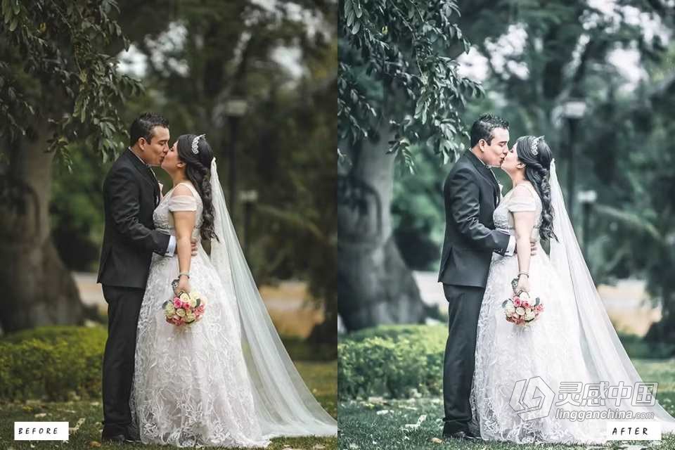 20个乡村电影婚礼Lightroom预设 20 Rustic Wedding Lightroom Presets  灵感中国网 www.lingganchina.com