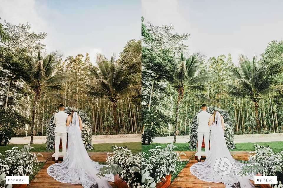 喜怒无常婚礼胶片人像Lightroom预设 Moody Wedding Lightroom Presets  灵感中国网 www.lingganchina.com