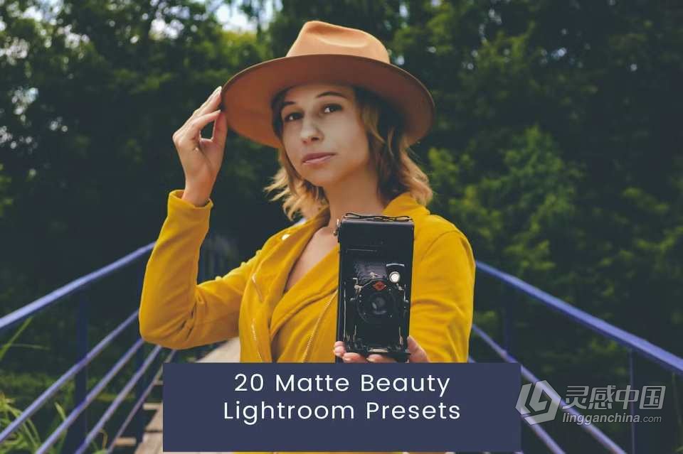 磨砂胶片人像调色Lightroom预设 Matte Beauty Lightroom Presets  灵感中国网 www.lingganchina.com