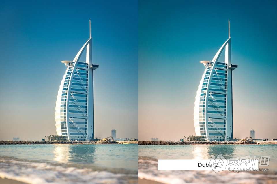 迪拜旅拍电影人人文风光Lightroom预设 DUBAI Lightroom Presets  灵感中国网 www.lingganchina.com