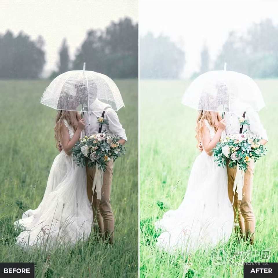 清新明亮通透电影婚礼Lightroom预设 Fine Art Wedding Lightroom Presets  灵感中国网 www.lingganchina.com