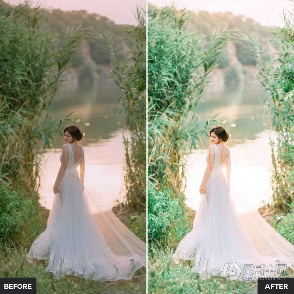 清新明亮通透电影婚礼Lightroom预设 Fine Art Wedding Lightroom Presets  灵感中国网 www.lingganchina.com