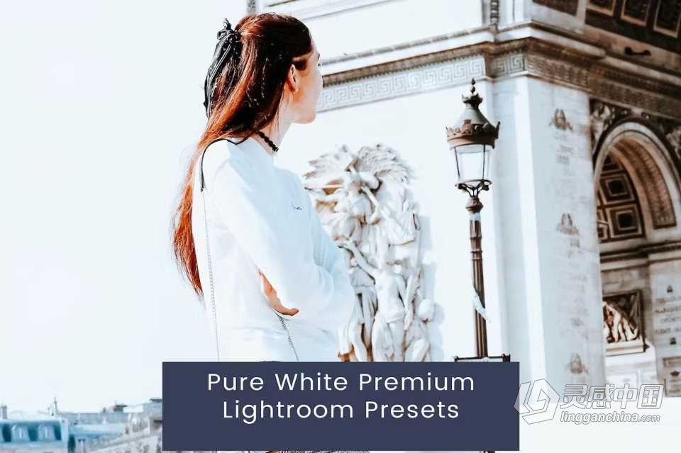 INS风格灰白调人像Lightroom预设 Pure White Premium Lightroom Presets  灵感中国网 www.lingganchina.com