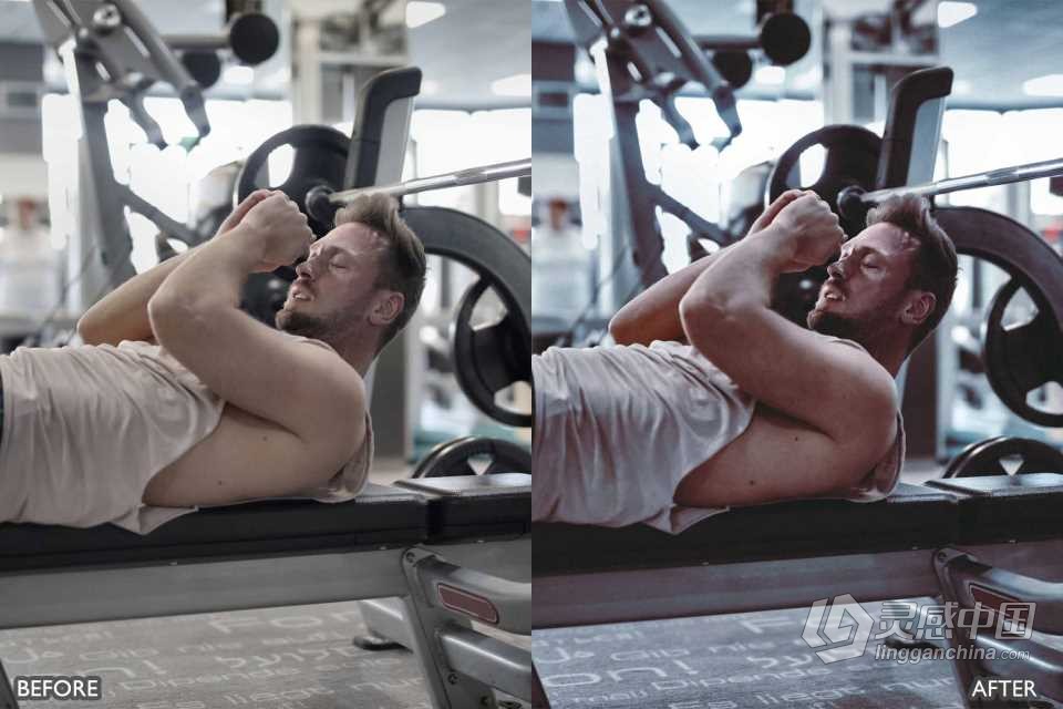 健身房健身运动人像摄影Lightroom预设 Gym And Fitness Preset  灵感中国网 www.lingganchina.com