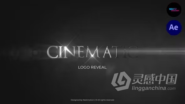 AE模板-电影介绍片头AE模板下载 Cinematic Logo Reveal  灵感中国网 www.lingganchina.com