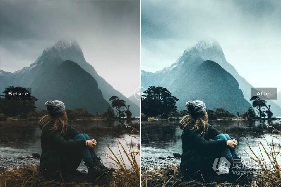 旅行电影人文风光Lightroom预设 Milford Sound Lightroom Presets  灵感中国网 www.lingganchina.com