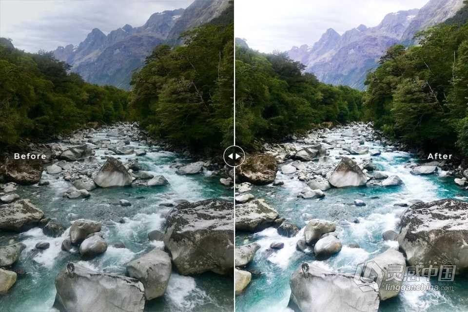 旅行电影人文风光Lightroom预设 Milford Sound Lightroom Presets  灵感中国网 www.lingganchina.com