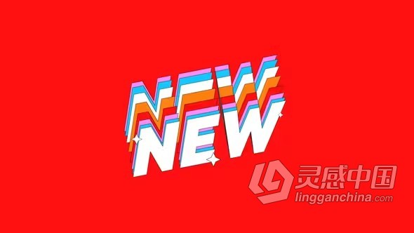 AE模版-40个动态色彩排版时尚创意标题AE模版下载 Kinetic Color Typography  灵感中国网 www.lingganchina.com