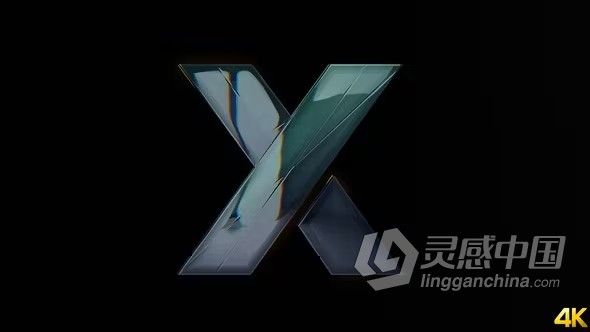 AE模版-黑暗背景高级感大气标志逐渐清晰显现AE模版下载 Logo Reveal  灵感中国网 www.lingganchina.com