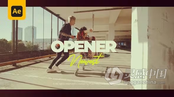 AE模版-动感时尚品牌商业广告宣传城市开场白AE模版下载 Urban Opener  灵感中国网 www.lingganchina.com