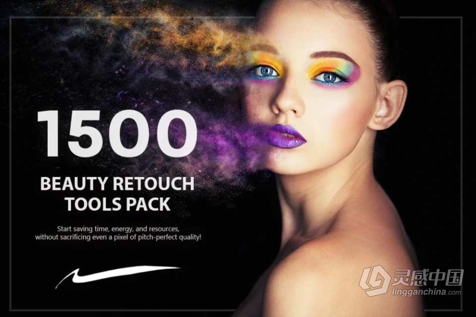 1500+ 美容修饰Lightroom预设工具包 1500+ Beauty Retouch Tools Pack  灵感中国网 www.lingganchina.com