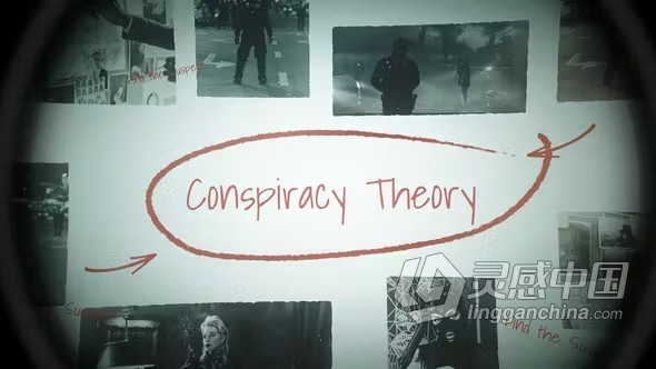 AE模板-刑事调查电影预告片犯罪档案书籍案件演示AE模板下载 Conspiracy Theory  灵感中国网 www.lingganchina.com