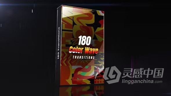 AE脚本与模板-180个充满活力的彩色波浪过渡AE模板下载 Color Wave Transitions  灵感中国网 www.lingganchina.com