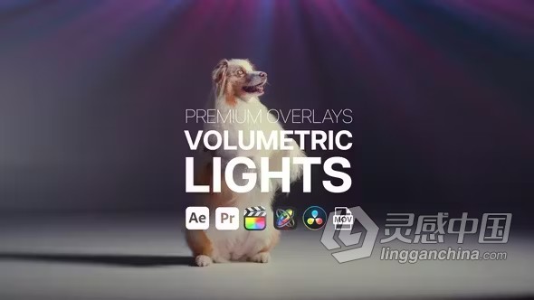 AE与PR模板高级光效叠加体积光特效元素AE与PR模板下载 Premium Overlays Volumentric Lights  灵感中国网 www.lingganchina.com