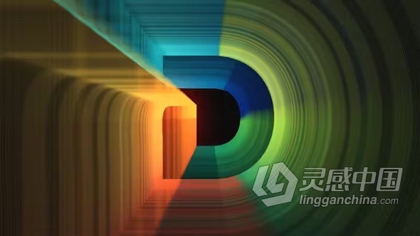 AE模板-LOGO边缘光线隧道特效视频片头动画AE模板下载 Logo Reveal  灵感中国网 www.lingganchina.com