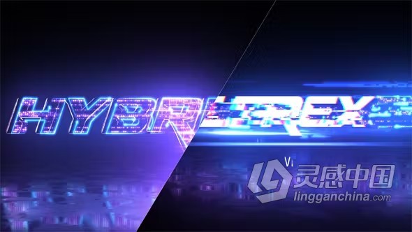 快速故障像素化LOGO动画显示AE模板下载 Fast Glitch Logo Reveal  灵感中国网 www.lingganchina.com